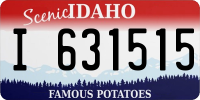 ID license plate I631515