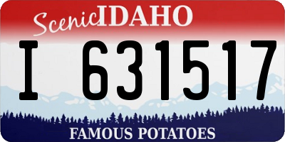 ID license plate I631517
