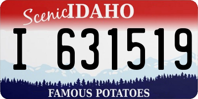 ID license plate I631519