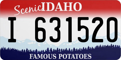 ID license plate I631520