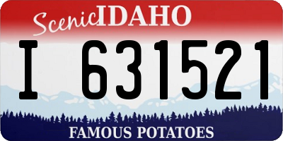 ID license plate I631521