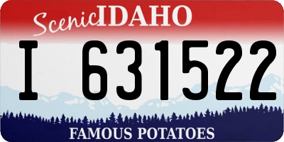 ID license plate I631522