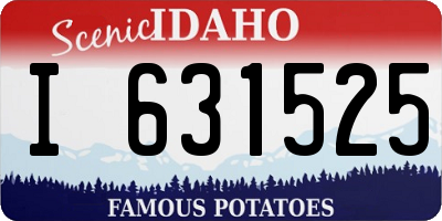 ID license plate I631525