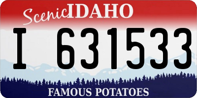 ID license plate I631533