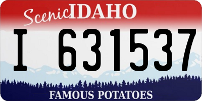 ID license plate I631537