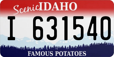ID license plate I631540