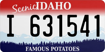 ID license plate I631541