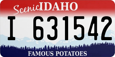 ID license plate I631542