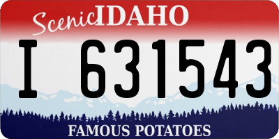 ID license plate I631543