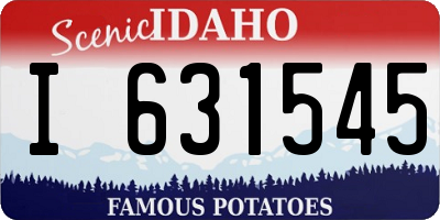 ID license plate I631545