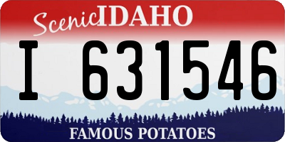 ID license plate I631546