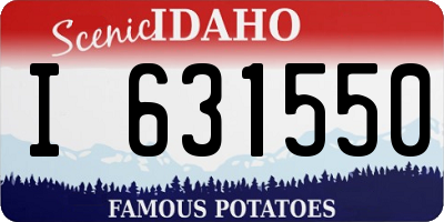 ID license plate I631550