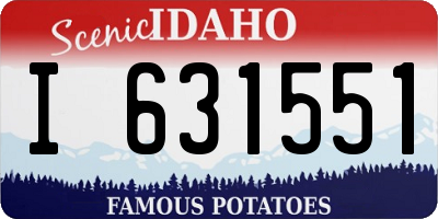 ID license plate I631551