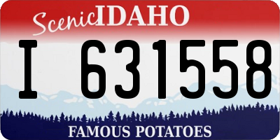 ID license plate I631558