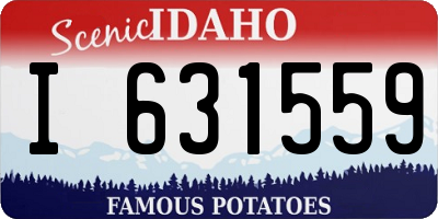 ID license plate I631559