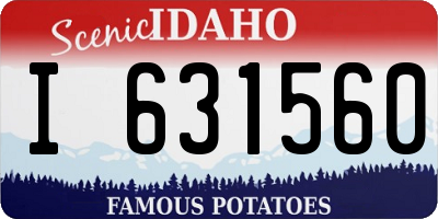 ID license plate I631560