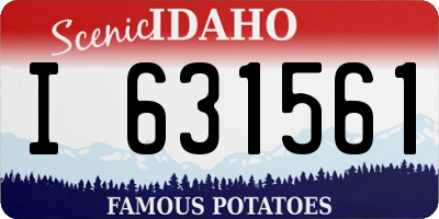 ID license plate I631561