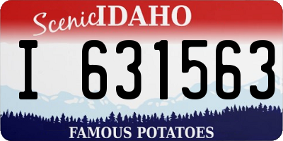 ID license plate I631563