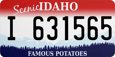 ID license plate I631565
