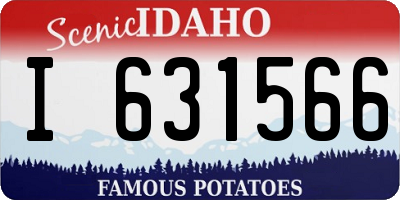 ID license plate I631566