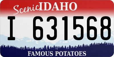 ID license plate I631568