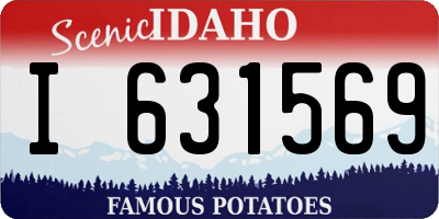 ID license plate I631569