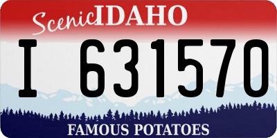 ID license plate I631570