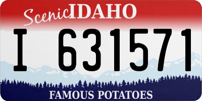 ID license plate I631571