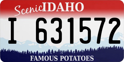 ID license plate I631572