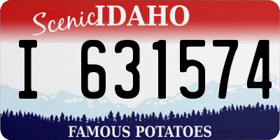 ID license plate I631574