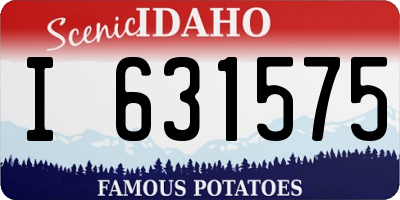 ID license plate I631575