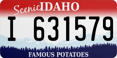 ID license plate I631579