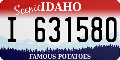 ID license plate I631580