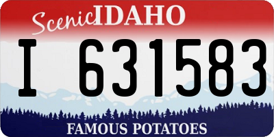 ID license plate I631583