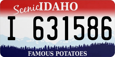 ID license plate I631586