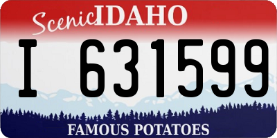 ID license plate I631599