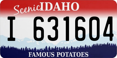 ID license plate I631604