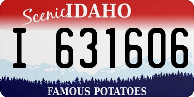 ID license plate I631606