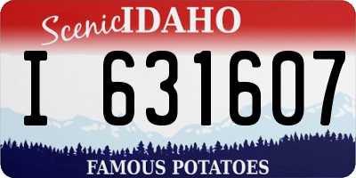 ID license plate I631607