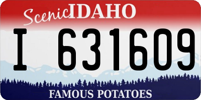 ID license plate I631609