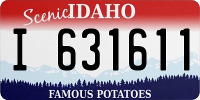 ID license plate I631611