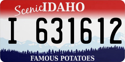 ID license plate I631612