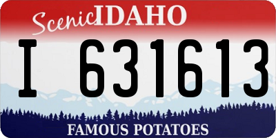 ID license plate I631613