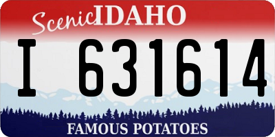 ID license plate I631614