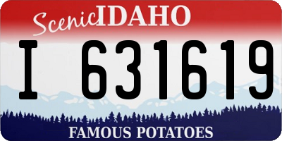 ID license plate I631619