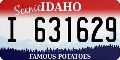 ID license plate I631629