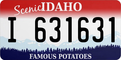 ID license plate I631631