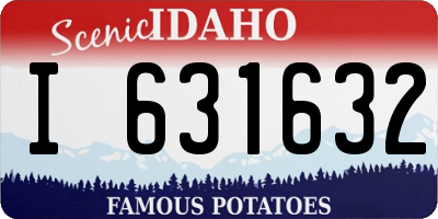 ID license plate I631632