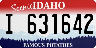 ID license plate I631642