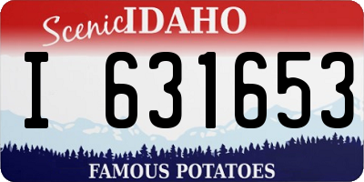 ID license plate I631653